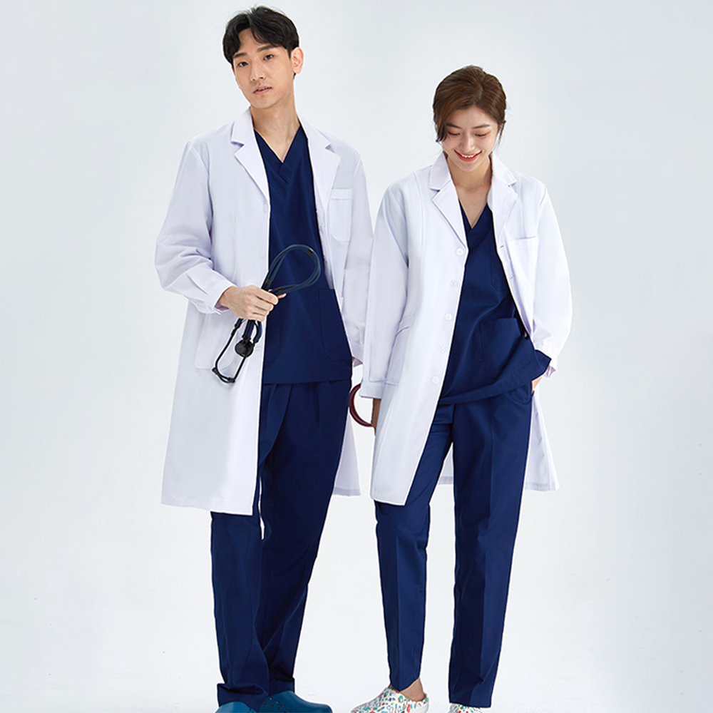 Medical Lab Coat - Unisex White Coat Lab Coat Hospital