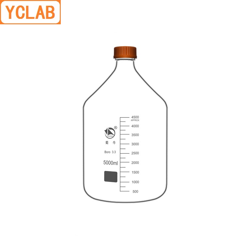 YCLAB 5000mL Reagent Bottle 5L - Medical Lab Equipment ulasan dan harga