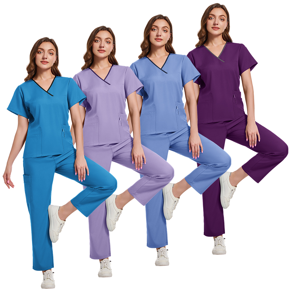 Plus Size Scrubs Set Women Med - Medical Lab Coat ulasan dan harga