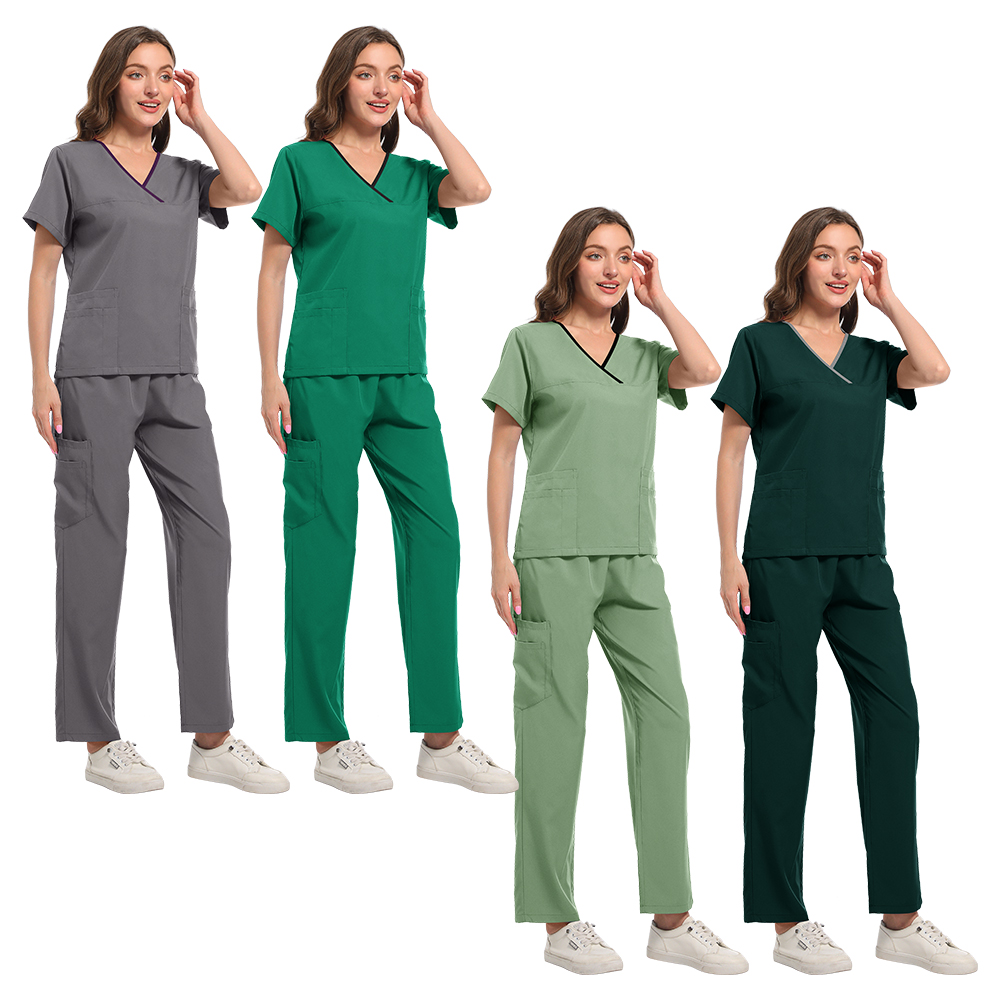Plus Size Scrubs Set Women Med - Medical Lab Coat ulasan dan harga