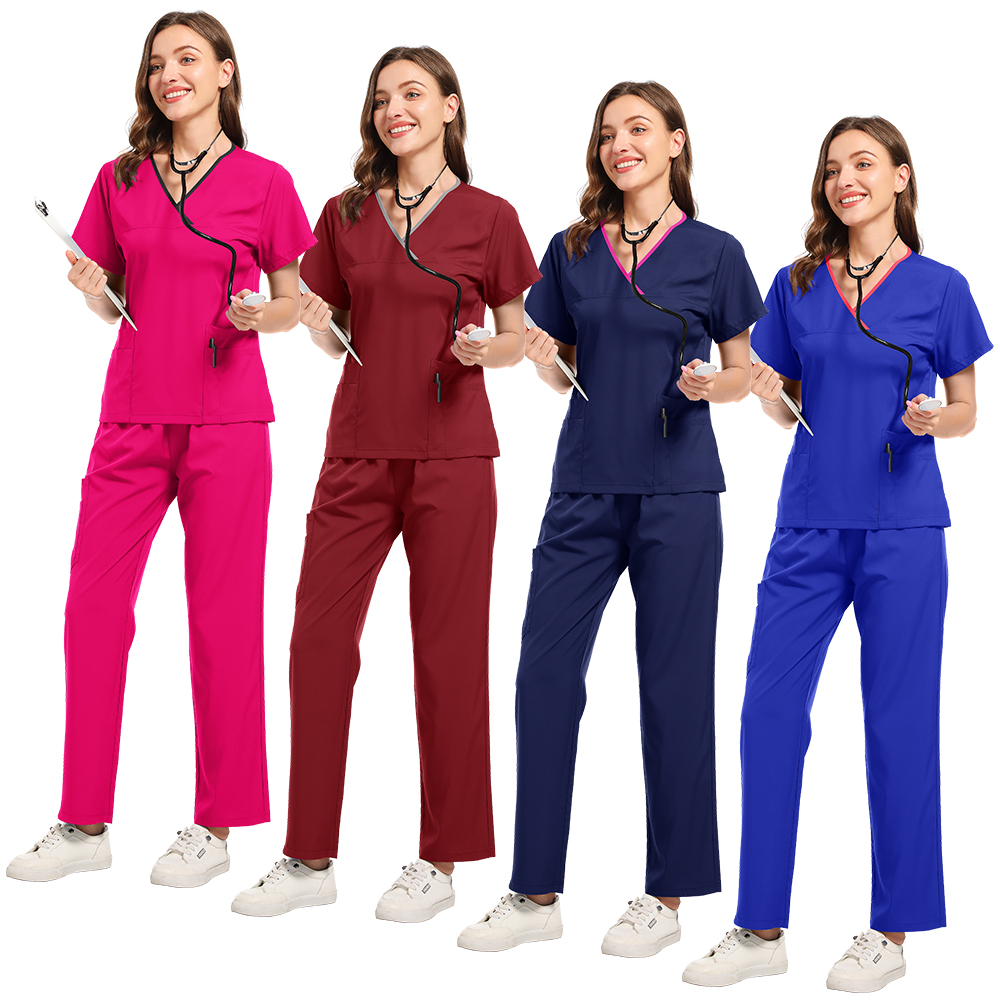 Plus Size Scrubs Set Women Med - Medical Lab Coat ulasan dan harga