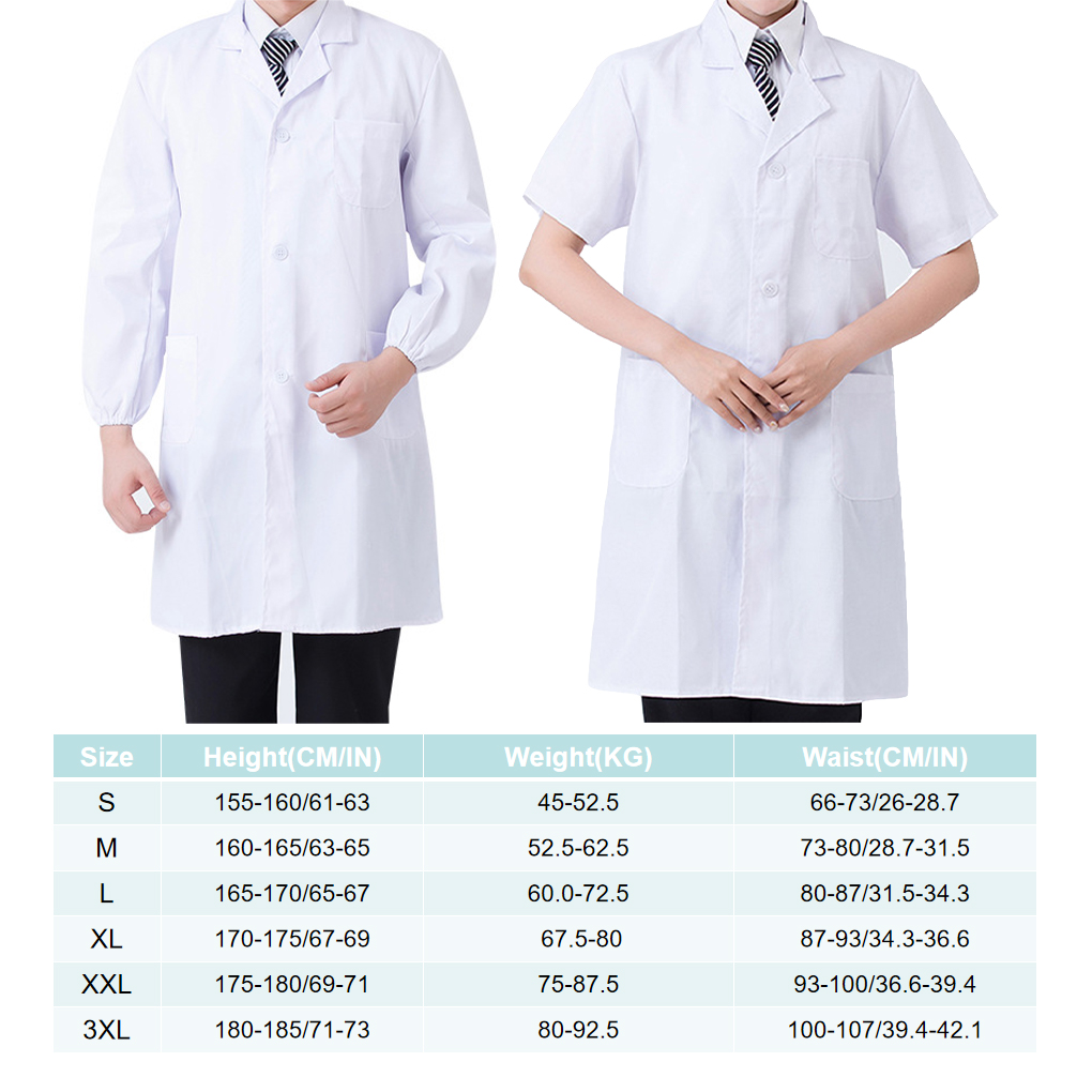 Laboratory Coat Pocket Long Sl - Medical Lab Coat ulasan dan harga