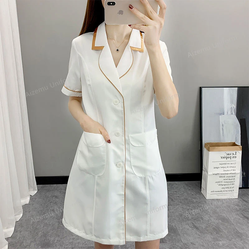Black Beauty Salon uniform sho - Medical Lab Logo ulasan dan harga