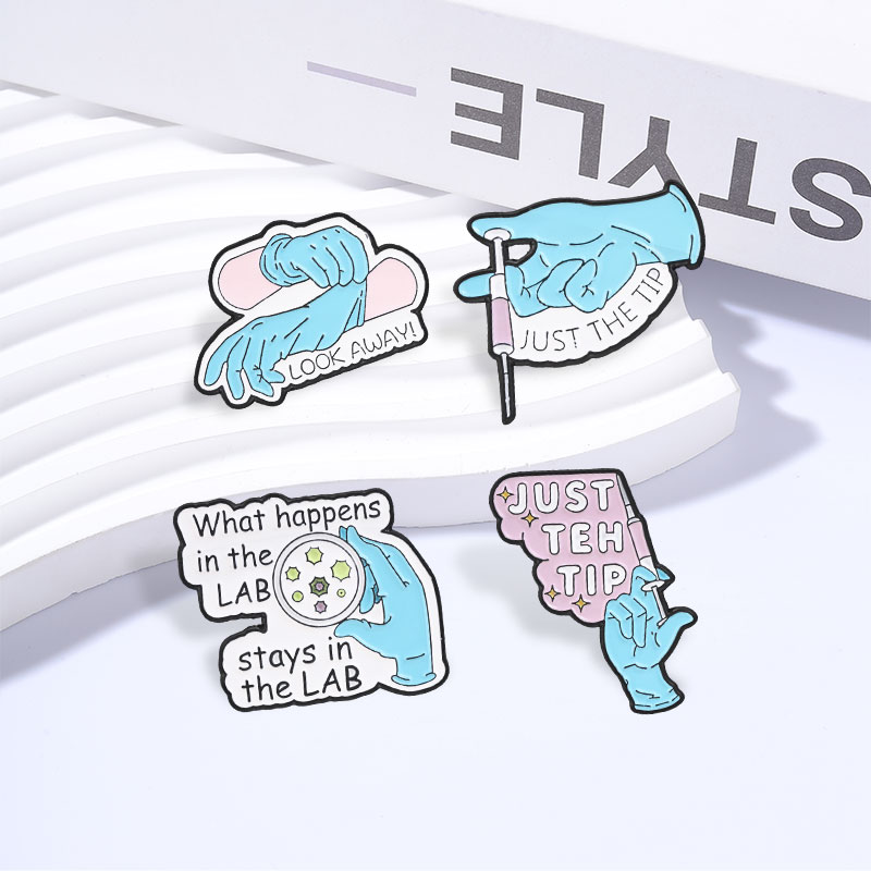 Medical Healthcare Enamel Pins - Medical Lab Logo ulasan dan harga