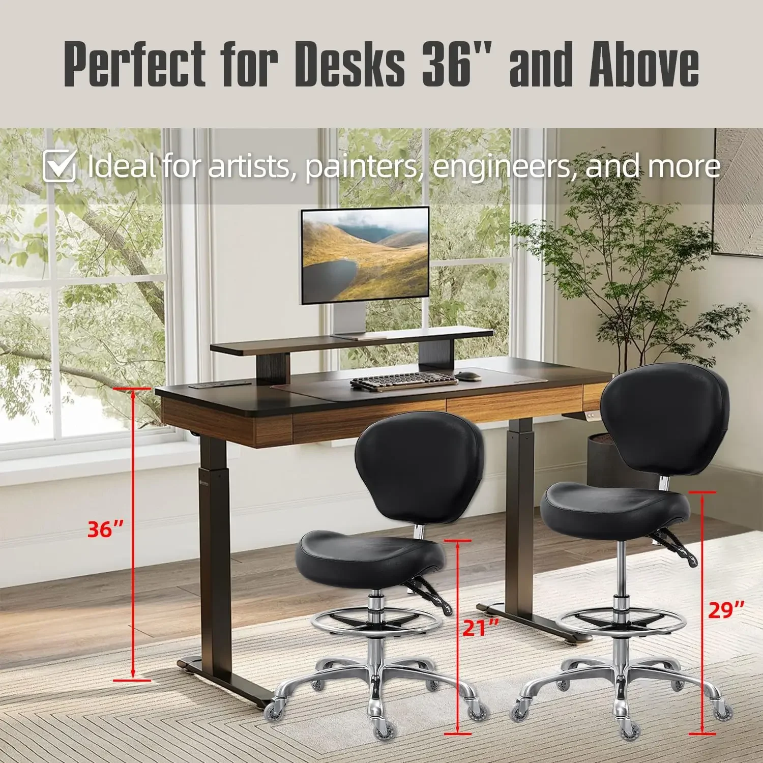 Drafting Chair Adjustable Tall - Medical Lab Chair ulasan dan harga