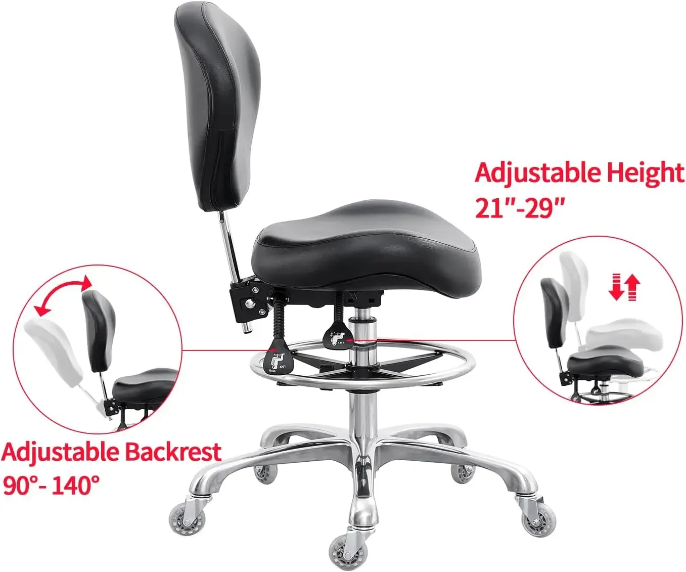 Drafting Chair Adjustable Tall - Medical Lab Chair ulasan dan harga