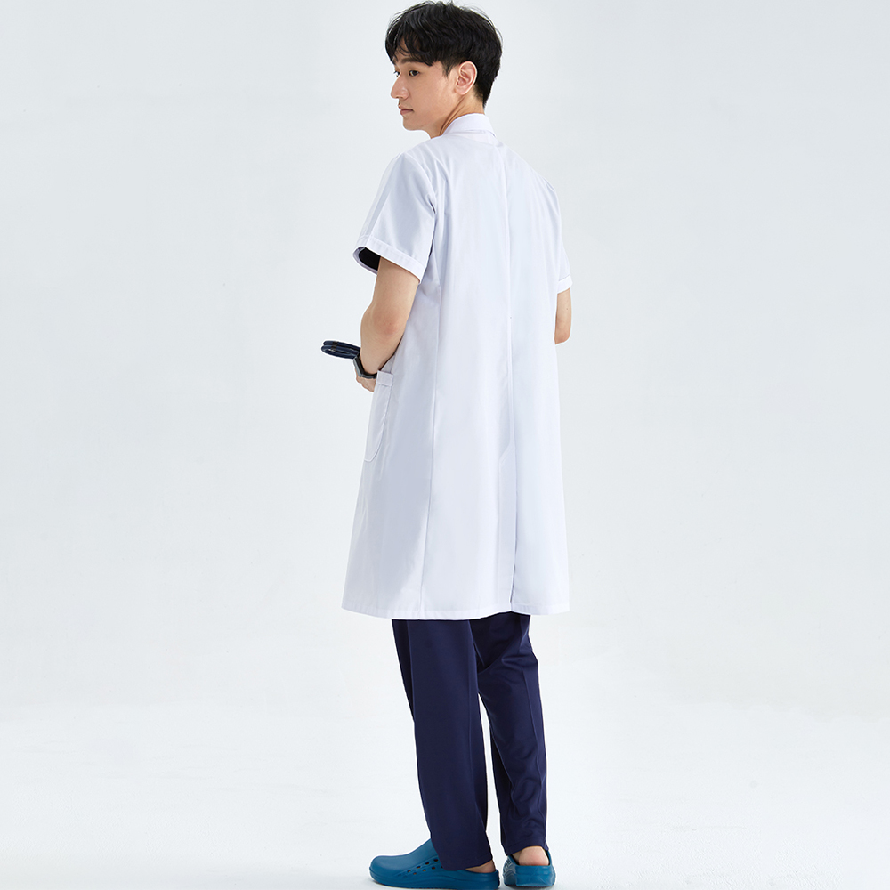 Unisex White Coat Lab Coat Hos - Medical Lab Coat ulasan dan harga