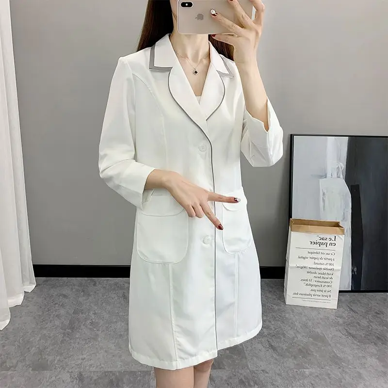 Women Short Spa Uniforms logo  - Medical Lab Logo ulasan dan harga